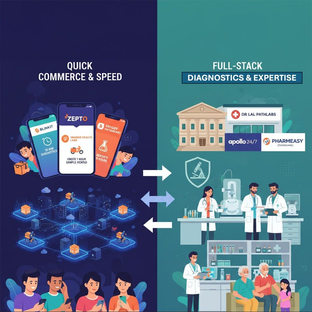 Blinkit, Zepto, Instamart: Who Will Own India’s At‑Home Diagnostics Market?