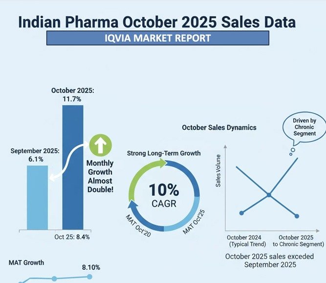 Indian Pharma October 2025 Sales Data