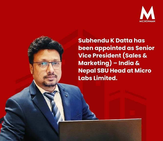 Subhendu K Datta has taken on a new role as Senior Vice President (Sales & Marketing) โ India & Nepal SBU Head at Micro Labs Limited.