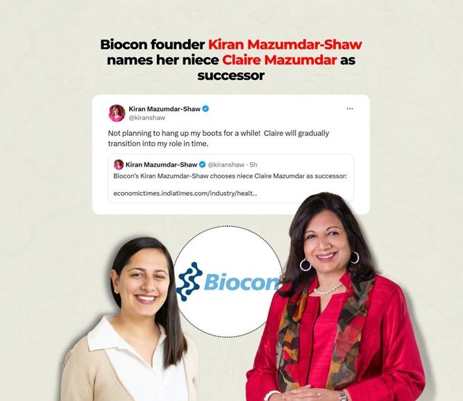Biocon’s Landmark Succession Planning: Claire Mazumdar is the Future Leader