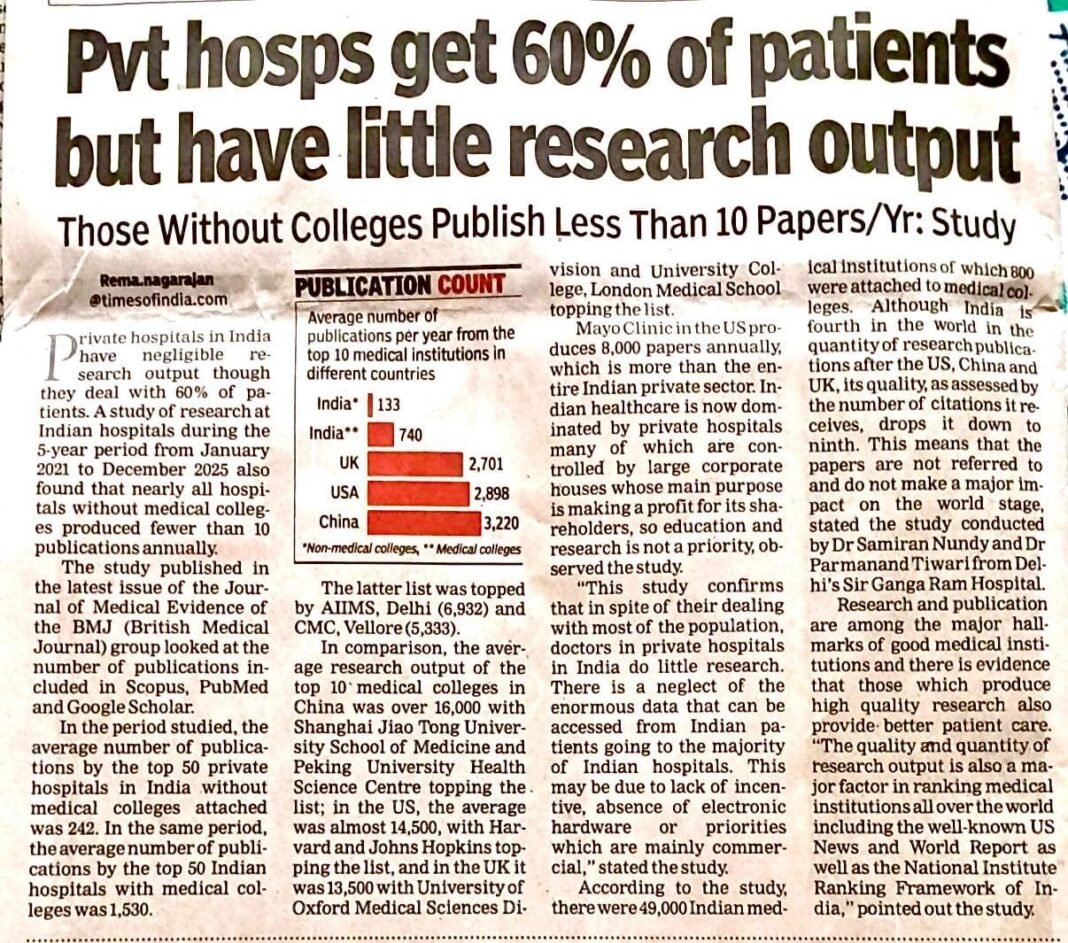 The Data Graveyard: Why India’s Private Hospitals Fail at Medical Research